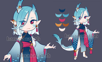 Solo Adopt #6 "Teal Dragon"