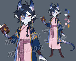 Solo Adopt #12 "Twilight Sky Tiefling"