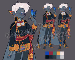 Solo Adopt #11 "Butterfly Drow"