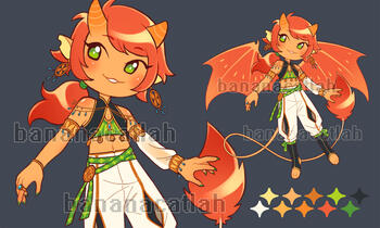 Solo Adopt #8 "Citrus Tiefling"