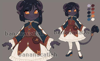 Solo Adopt #7 "Dainty Tiefling"