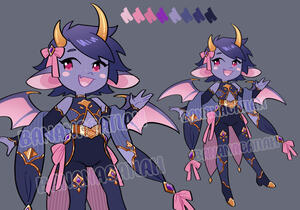 Solo Adopt #10 "Bat Tiefling"